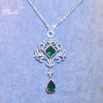 Load image into Gallery viewer, [miallo] Necklace N11 Vintage Emerald Women Necklace
