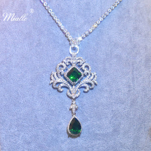 [miallo] Necklace N11 Vintage Emerald Women Necklace