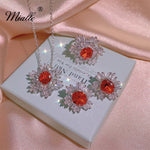 Load image into Gallery viewer, [miallo] Jewelry Set S8 Flower Cubic Zirconia Jewelry Set
