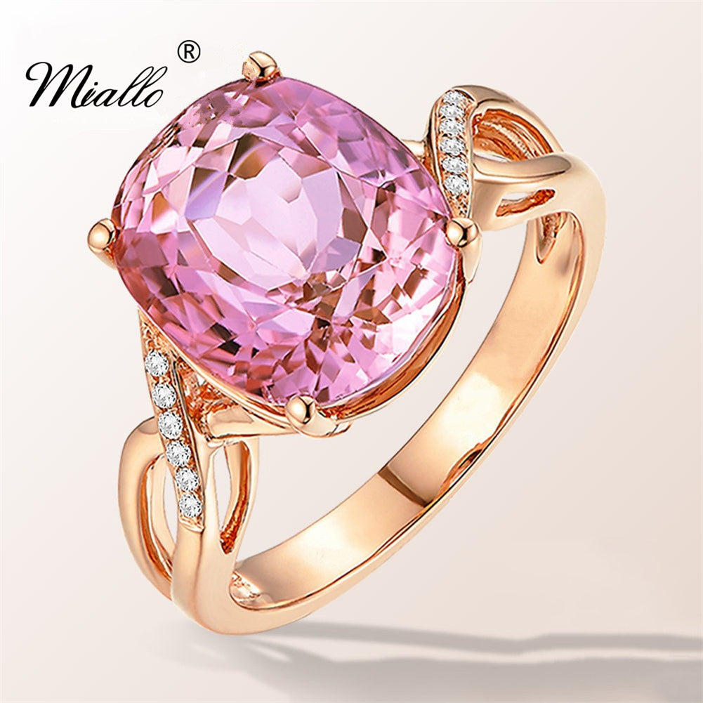 [miallo] Ring R150 Pink Tourmaline Women Ring