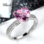 Load image into Gallery viewer, [miallo] Ring R200 Heart Shaped Pink Zircon Ring
