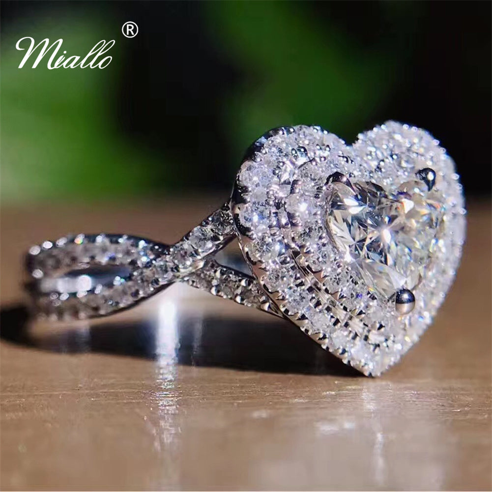 [miallo] Ring R79 Heart Cubic Zirconia Ring