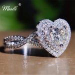 Load image into Gallery viewer, [miallo] Ring R79 Heart Cubic Zirconia Ring
