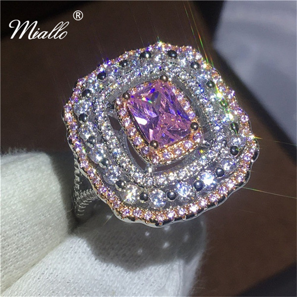 [miallo] Ring R66 Pink Crystal Princess Ring