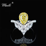Load image into Gallery viewer, [miallo] Ring R176 Yellow Cubic Zirconia Elegant Ring
