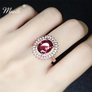 [miallo] Ring R50 Sunflower Ruby Ring