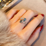 Load image into Gallery viewer, [miallo] Ring R134 Fashion Oblong CZ Stone Ring
