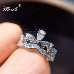 [miallo] Ring R21 Luxury Cubic Zirconia Crown Ring