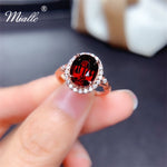 Load image into Gallery viewer, [miallo] Ring R98 Rose Gold Ruby Women Ring
