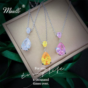 [miallo] Necklace N17 Simplicity Water Drop Cubic Zirconia Necklace