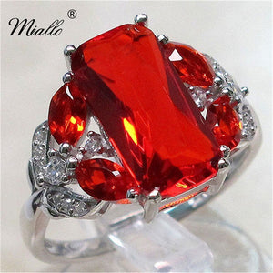 [miallo] Ring R90 Square Crystal Women Ring