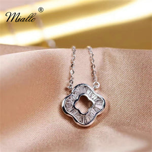 Delicate Flower Cubic Zirconia Necklace N5