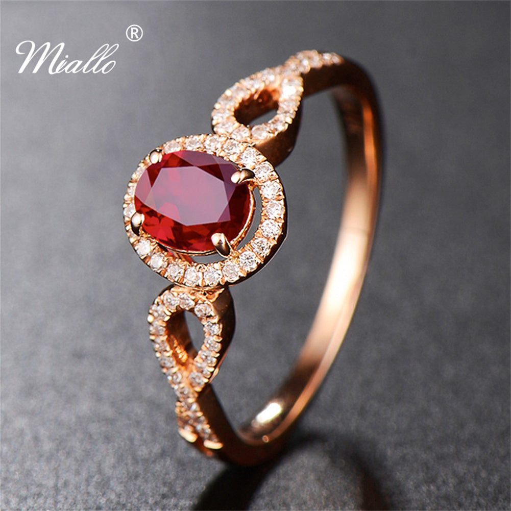 [miallo] Ring R44 Fashion Ruby Ring