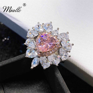 [miallo] Ring R87 Pink Love Shaped Women Ring