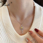 Load image into Gallery viewer, [miallo] Necklace N29 Luxury Yellow Cubic Zirconia Necklace
