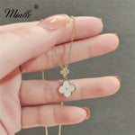 Load image into Gallery viewer, [miallo] Necklace N42 White Fritillary Clover Necklace
