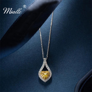 [miallo] Necklace N2 Fashion Yellow Heart Love Necklace