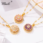 Load image into Gallery viewer, [miallo] Necklace N38 Rotatable Flower Necklace
