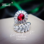 Load image into Gallery viewer, [miallo] Ring R172 Luxury Cubic Zirconia Red Ring
