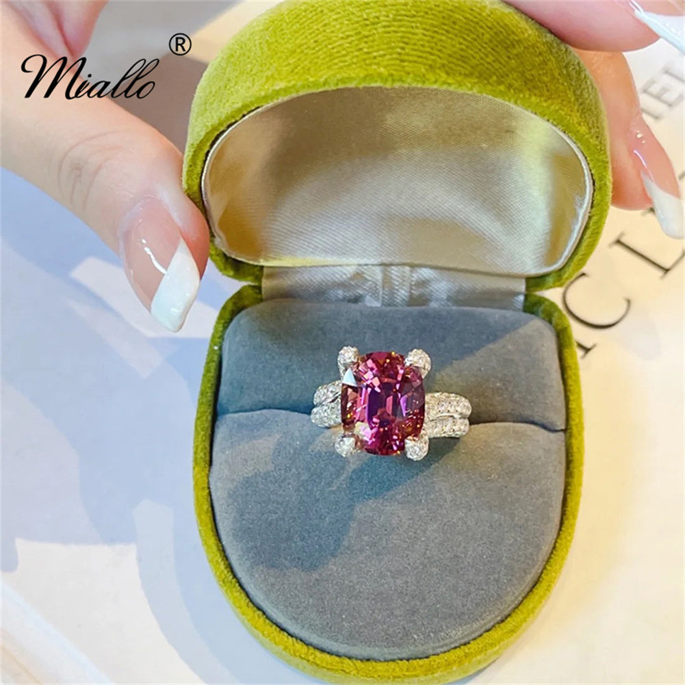 [miallo] Ring R36 Pink Cubic Zirconia Ring