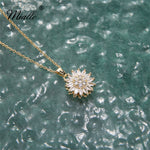 Load image into Gallery viewer, [miallo] Necklace N35 Rotatable Sunflower Necklace
