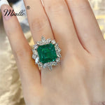 Load image into Gallery viewer, [miallo] Ring R26 Green Cubic Zirconia Women Ring
