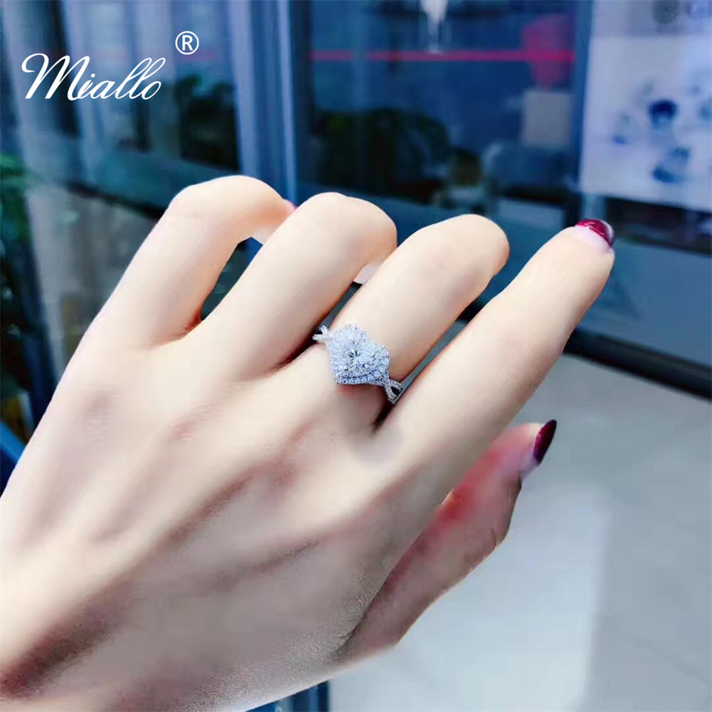 [miallo] Ring R79 Heart Cubic Zirconia Ring