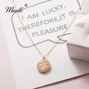 [miallo] Necklace N48 Gold Lucky Necklace