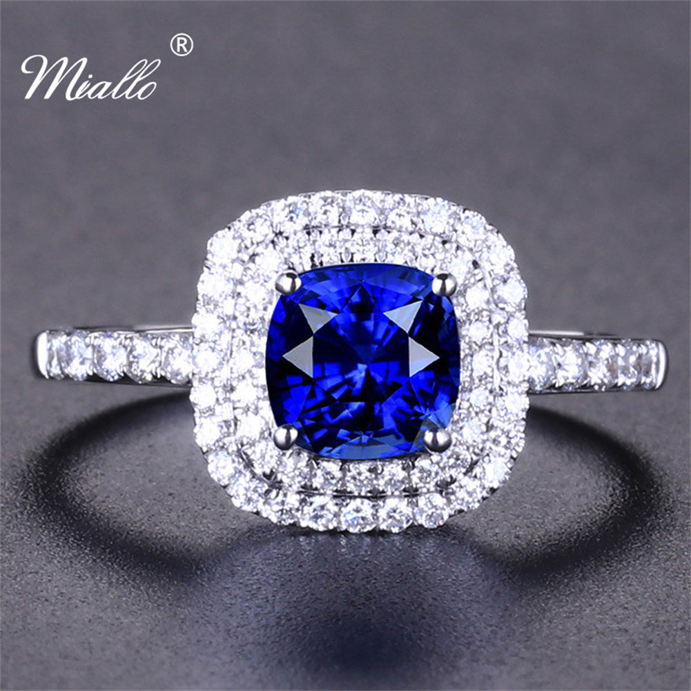 [miallo] Ring R40 Square Sapphire Ring