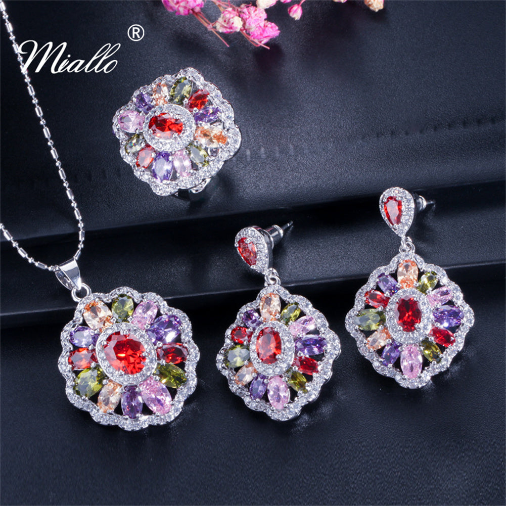 [miallo] Jewelry Set S71 Fashion Cubic Zirconia Jewelry Set