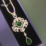 Load image into Gallery viewer, [miallo] Necklace N11 Vintage Emerald Women Necklace
