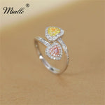 Load image into Gallery viewer, [miallo] Ring R122 Sweet Love Heart Rhinestone Ring

