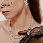 Load image into Gallery viewer, [miallo] Necklace N7 Colorful CZ Stone Three Layers Necklace
