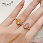 Load image into Gallery viewer, [miallo] Ring R189 Teardrop S925 CZ Stone Ring
