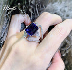 Load image into Gallery viewer, [miallo] Ring R13 Luxury Sapphire Cubic Zirconia Ring

