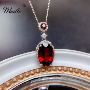 [miallo] Necklace N16 Luxury Red Rhinestone Necklace
