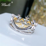 Load image into Gallery viewer, [miallo] Ring R71 Yellow Star Crown Ring
