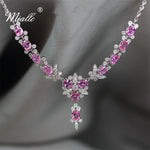 Load image into Gallery viewer, [miallo] Necklace N12 Pink Cubic Zirconia Necklace
