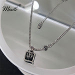 Load image into Gallery viewer, [miallo ] Necklace N10 Vintage Silver Crown Green Zircon Necklace
