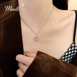 [miallo] Necklace N48 Gold Lucky Necklace