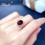 Load image into Gallery viewer, [miallo] Ring R98 Rose Gold Ruby Women Ring
