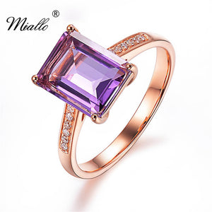 [miallo] Ring R46 Square Amethyst Ring