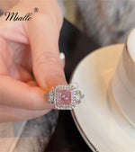 Load image into Gallery viewer, [miallo] Ring R14 Pink Cubic Zirconia Women Ring
