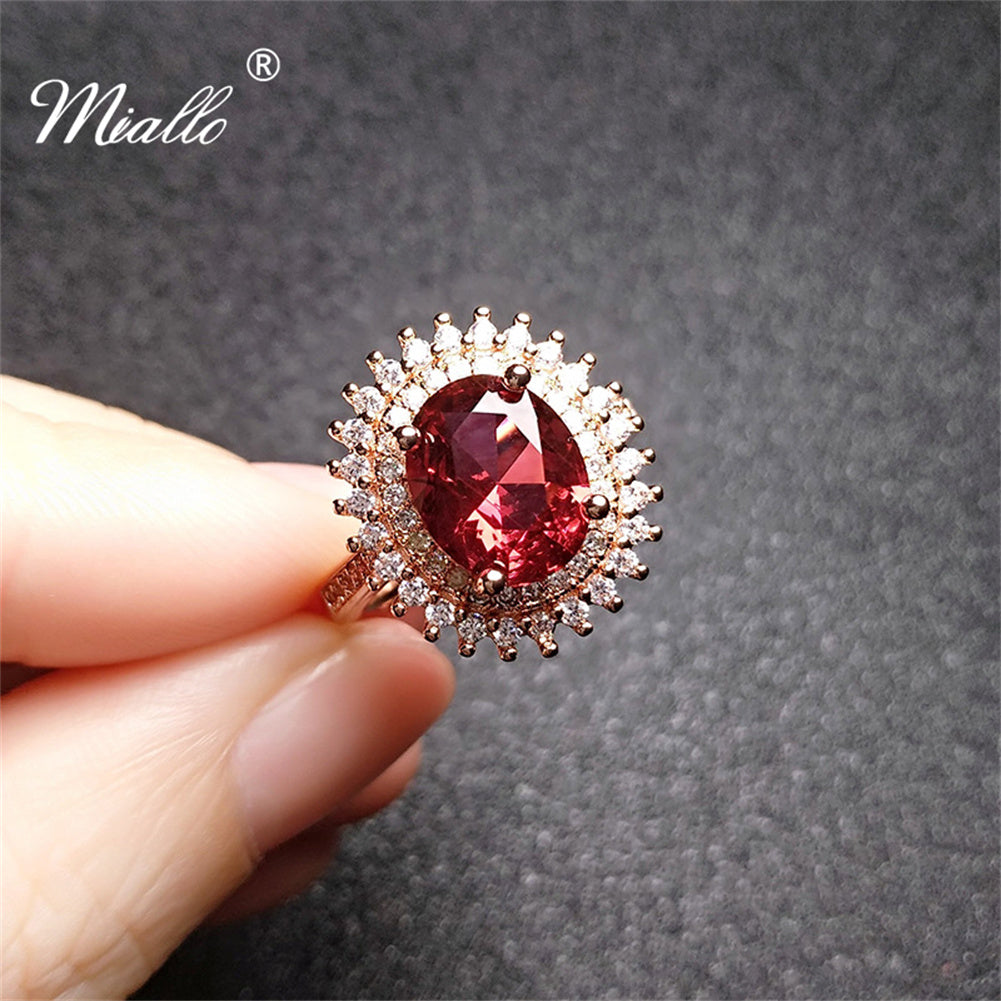 [miallo] Ring R50 Sunflower Ruby Ring