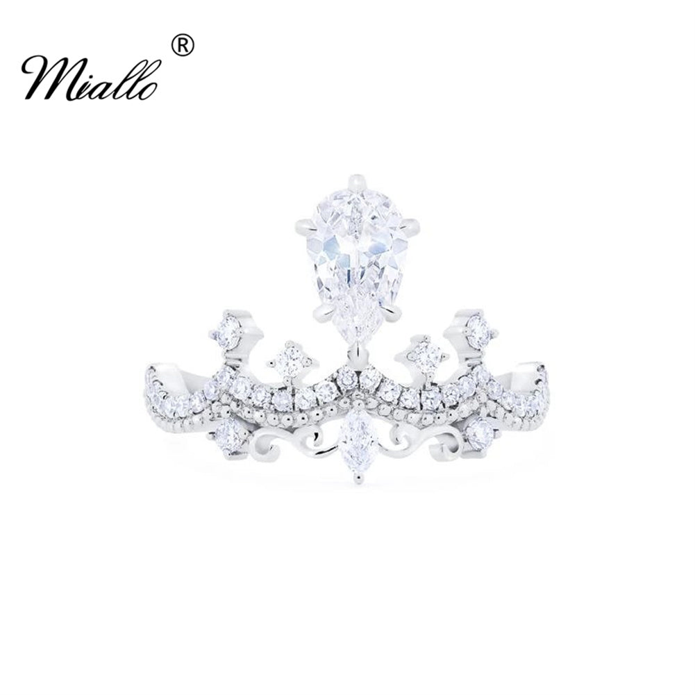 [miallo] Ring R95 Fashion Women Crown Ring