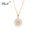 Load image into Gallery viewer, [miallo] Necklace N35 Rotatable Sunflower Necklace
