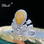 Load image into Gallery viewer, [miallo] Ring R82 Yellow Color CZ Stone Women Ring
