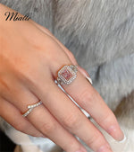 Load image into Gallery viewer, [miallo] Ring R14 Pink Cubic Zirconia Women Ring
