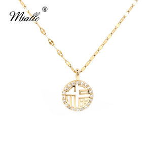 [miallo] Necklace N48 Gold Lucky Necklace