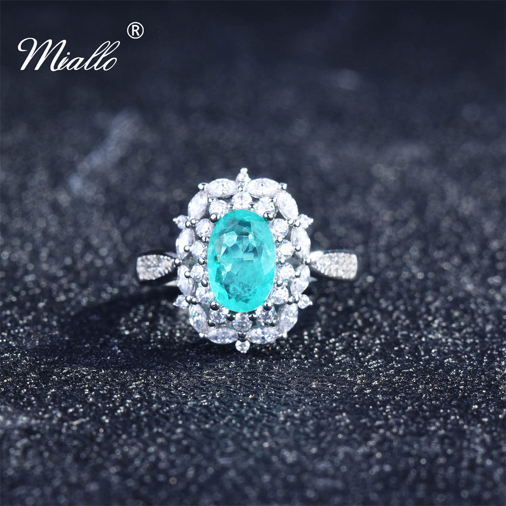 [miallo] Jewelry Set S19 Simulated Palaiba Cubic Zirconia Jewelry Set